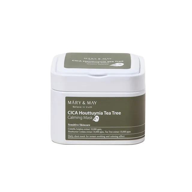 [m&m tea tree mask box] Cica Houttuynia Tea Tree Calming Mask 400ml 30 Sheets