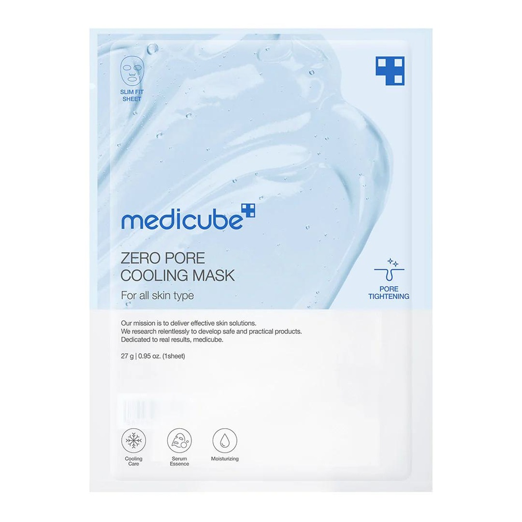 [medicube pore cooling sheetmask] Zero Pore Cooling Mask
